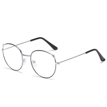 Carica l&#39;immagine nel visualizzatore di Gallery, Occhiali da vista anti-radiazioni anti-blu con montatura rotonda retrò Cat Ear Ultralight Uomo Donna Occhiali con blocco della luce blu Occhiali Studenti 