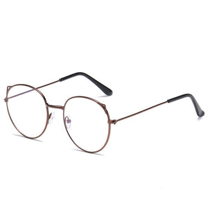 Occhiali da vista anti-radiazioni anti-blu con montatura rotonda retrò Cat Ear Ultralight Uomo Donna Occhiali con blocco della luce blu Occhiali Studenti 