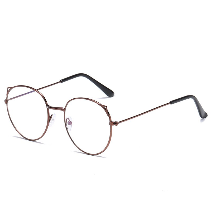 Occhiali da vista anti-radiazioni anti-blu con montatura rotonda retrò Cat Ear Ultralight Uomo Donna Occhiali con blocco della luce blu Occhiali Studenti 