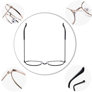 Occhiali da vista anti-radiazioni anti-blu con montatura rotonda retrò Cat Ear Ultralight Uomo Donna Occhiali con blocco della luce blu Occhiali Studenti 