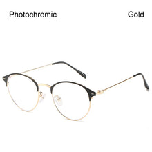 Carica l&#39;immagine nel visualizzatore di Gallery, Retro Round Frame Glasses Ultralight Men Women  Blue Light Blocking Glasses Eyewear Students R4T1