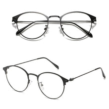 Carica l&#39;immagine nel visualizzatore di Gallery, Retro Round Frame Glasses Ultralight Men Women  Blue Light Blocking Glasses Eyewear Students R4T1