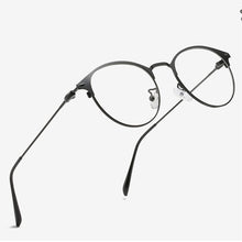 Carica l&#39;immagine nel visualizzatore di Gallery, Retro Round Frame Glasses Ultralight Men Women  Blue Light Blocking Glasses Eyewear Students R4T1