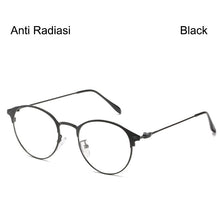 Carica l&#39;immagine nel visualizzatore di Gallery, Retro Round Frame Glasses Ultralight Men Women  Blue Light Blocking Glasses Eyewear Students R4T1