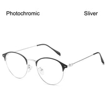 Carica l&#39;immagine nel visualizzatore di Gallery, Retro Round Frame Glasses Ultralight Men Women  Blue Light Blocking Glasses Eyewear Students R4T1