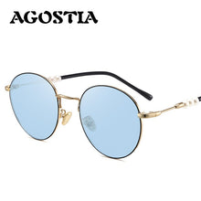 Load image into Gallery viewer, Retro Round Frame Marine Anti-Blue Photochromic Glasses Men Retro Sunglasses