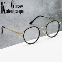Load image into Gallery viewer, Retro Round Glasses Frame Women Eyeglasses Computer Myopia Optical Anti-blue light Spectacle Frame Female
