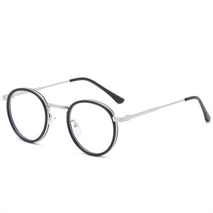 Retro Round Glasses Frame Women Eyeglasses Computer Myopia Optical Anti-blue light Spectacle Frame Female