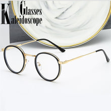 Load image into Gallery viewer, Retro Round Glasses Frame Women Eyeglasses Computer Myopia Optical Anti-blue light Spectacle Frame Female