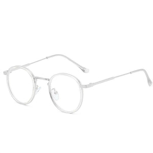 Retro Round Glasses Frame Women Eyeglasses Computer Myopia Optical Anti-blue light Spectacle Frame Female