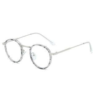 Retro Round Glasses Frame Women Eyeglasses Computer Myopia Optical Anti-blue light Spectacle Frame Female
