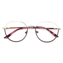 Load image into Gallery viewer, Retro Round Metal Prescription Eyeglasses Frames  Brand Design Clear Glasses Women Customizable Diopters Glasses