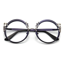 Load image into Gallery viewer, Retro Round Metal Prescription Eyeglasses Frames Luxury Brand Design Clear Glasses Women Fashion Customizable Diopters Glasses