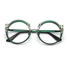 Load image into Gallery viewer, Retro Round Metal Prescription Eyeglasses Frames  Brand Design Clear Glasses Women Customizable Diopters Glasses