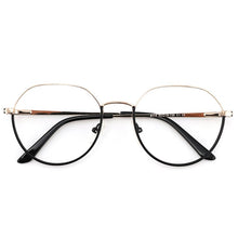 Load image into Gallery viewer, Retro Round Metal Prescription Eyeglasses Frames  Brand Design Clear Glasses Women Customizable Diopters Glasses