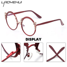 Load image into Gallery viewer, Retro Round Metal Prescription Eyeglasses Frames  Brand Design Clear Glasses Women Customizable Diopters Glasses