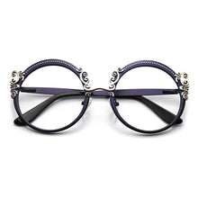 Load image into Gallery viewer, Retro Round Metal Prescription Eyeglasses Frames  Brand Design Clear Glasses Women Customizable Diopters Glasses