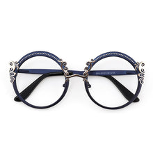 Load image into Gallery viewer, Retro Round Metal Prescription Eyeglasses Frames  Brand Design Clear Glasses Women Customizable Diopters Glasses