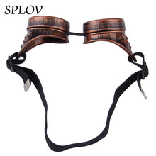 Load image into Gallery viewer, Retro Round Metal Steampunk Men Sunglasses Women Welding Cyber Glasses Adjustable belt Vintage Shades
