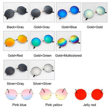 Load image into Gallery viewer, Retro Round Pink Sunglasses Woman Brand Designer Sun Glasses Vintage Small Circle Eyewear Female Oculos De Sol Black UV400