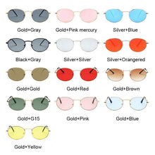 Load image into Gallery viewer, Retro Round Pink Sunglasses Women Brand Designer Sun Glasses For Women Alloy Mirror Female Oculos De Sol Brown