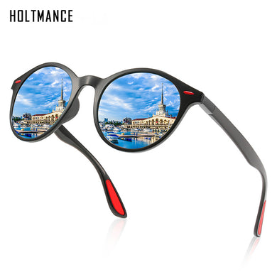 Retro Round Polarized Sunglasses Men Women Driving Sun Glasses TR90 Frame Vintage Unisex Goggles Male Female Eyeglasses