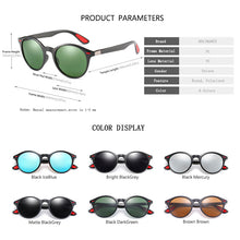 Load image into Gallery viewer, Retro Round Polarized Sunglasses Men Women Driving Sun Glasses TR90 Frame Vintage Unisex Goggles Male Female Eyeglasses