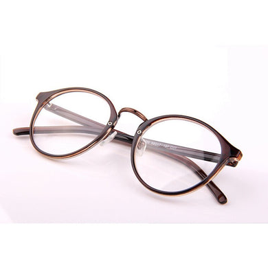Retro Round Reading Eye Glasses Frame Men Women Vintage Computer Myopia Eyeglasses Frame Brand Glasses Oculos De Grau Femininos