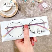 Load image into Gallery viewer, Retro Round Small Eyeglasses Frame Women Optical Myopia Prescription Frame Glasses Female Vintage Anti Blue Light UV Eyewear