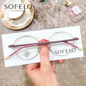 Retro Round Small Eyeglasses Frame Women Optical Myopia Prescription Frame Glasses Female Vintage Anti Blue Light UV Eyewear