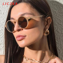 Load image into Gallery viewer, Retro Round Sunglasses Men Brand Designer Vintage Small Sun Glasses Women Fashionable Hip Hop Style Eyewear Green Lens UV400