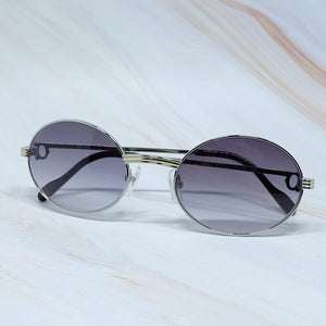 Retro Round Sunglasses Men Metal Sun Glasses Vintage Shades Eyewear For Women Party Eyewear Gift Gafas De Sol