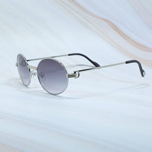 Retro Round Sunglasses Men Metal Sun Glasses Vintage Shades Eyewear For Women Party Eyewear Gift Gafas De Sol