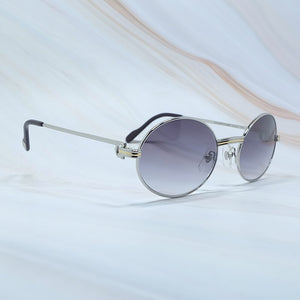 Retro Round Sunglasses Men Metal Sun Glasses Vintage Shades Eyewear For Women Party Eyewear Gift Gafas De Sol