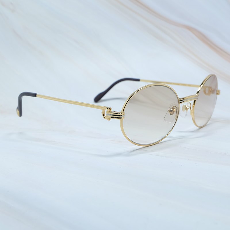 Retro Round Sunglasses Men Metal Sun Glasses Vintage Shades Eyewear For Women Party Eyewear Gift Gafas De Sol