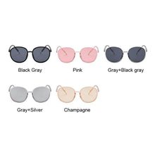 Load image into Gallery viewer, Retro Round Sunglasses Women Brand Design Transparent Female Sun Glasses Female Oculos De Sol Feminino Lunette Soleil