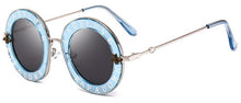 Load image into Gallery viewer, Retro Round Sunglasses Women Brand Designer English Letters Bee Metal Frame round sun glasses for women UV400