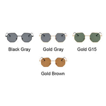 Load image into Gallery viewer, Retro Round Sunglasses Women Brand Designer Vintage Small Frame Sun Glasses Female Metal Polygon Black Driving Eyewear