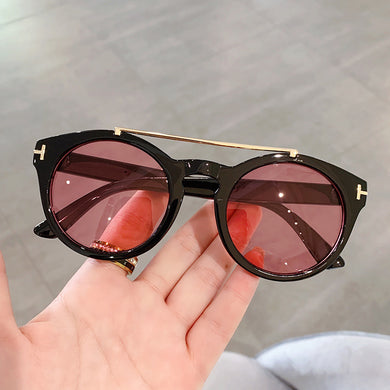 Retro Round Sunglasses Women Double Beam Design Sun Glasses For Female Vintage Anti Glare Driving Shades Lady UV400 gafas de sol