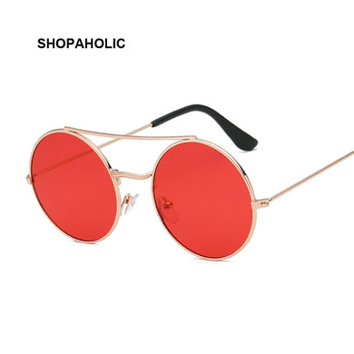 Retro Round Sunglasses Women Female Vintage Hip Hop Red Sun Glasses Retro Sunglass Lady  Brand Eyewear