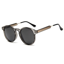 Carica l&#39;immagine nel visualizzatore di Gallery, Retro Round Sunglasses Women Men Brand Design Transparent Female Sun glasses Men Oculos De Sol Feminino Lunette Soleil