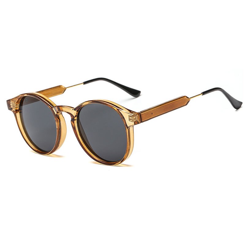 Retro Round Sunglasses Women Men Brand Design Transparent Female Sun glasses Men Oculos De Sol Feminino Lunette Soleil