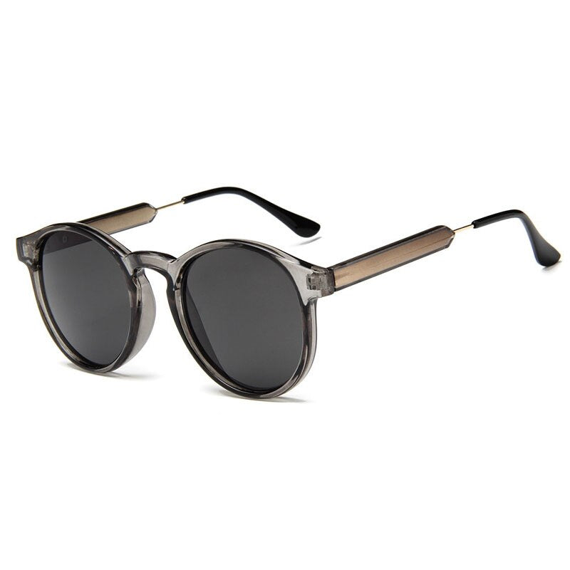 Retro Round Sunglasses Women Men Brand Design Transparent Female Sun glasses Men Oculos De Sol Feminino Lunette Soleil