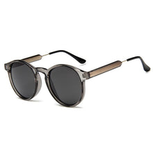 Carica l&#39;immagine nel visualizzatore di Gallery, Retro Round Sunglasses Women Men Brand Design Transparent Female Sun glasses Men Oculos De Sol Feminino Lunette Soleil