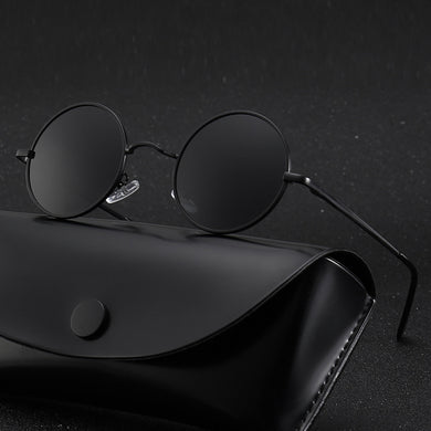 Occhiali da sole rotondi retrò Donna Uomo Designer di marca Occhiali da sole polarizzati Donna Uomo Occhiali con montatura in metallo UV400