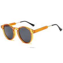 Load image into Gallery viewer, Retro Round Sunglasses for Men Women Brand Designer Sun Glasses Transparent Leopard Frame Male Female Cool Shades Oculos de sol