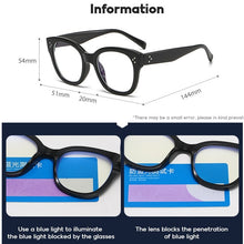 Load image into Gallery viewer, Retro Round Women Clear Glasses Frame Optical Spectacle Computer Eye glasses Men Anti-Blue Light Blocking Glasses Women