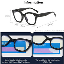 Load image into Gallery viewer, Retro Round Women Clear Glasses Frame Optical Spectacle Computer Eye glasses Men Anti-Blue Light Blocking Glasses Women