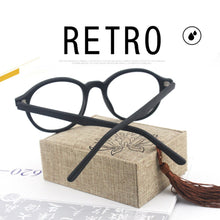 Load image into Gallery viewer, Retro Round Wood Glasses Frame Men Women Optical Myopia Eyeglasses Prescription Spectacles with Clear lenses Eye Glasses Frames
