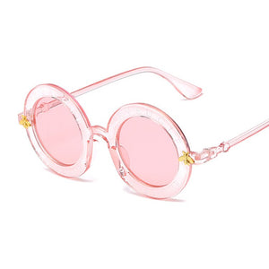 Retro Sexy Black Round Sunglasses Women Brand Designer English Letters Bee Circle Sun Glasses Female Shades Oculos